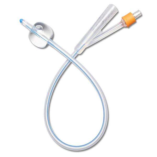Catheter Foley 16Fr 5-10cc Firm Tip 100% Silicone 2-Way 10/Ca